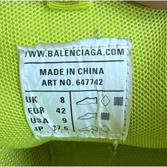 Size 42EU/9US - Balenciaga Track Neon Sneakers? Retail $1.2K! main image 4